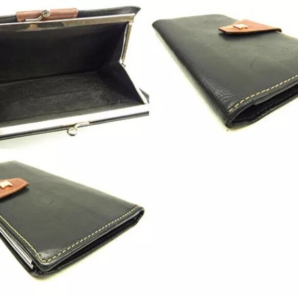 Celine Wallet Purse Coin purse Black Brown Woman unisex Authentic Used - Picture 8 of 13